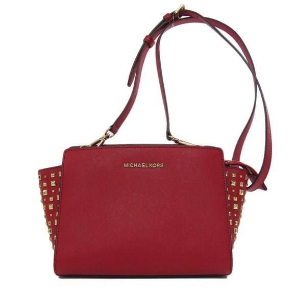 Michael Kors Selma Red Leather shoulder - Picture 1 of 10